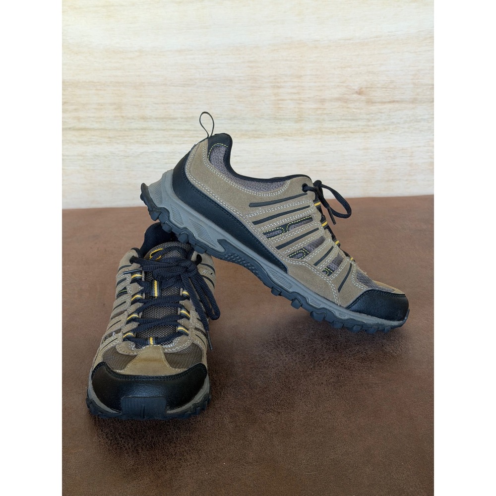Fila Men 1JM00846-903 Trail Hiking Shoes Tan Black Yellow Size 9 Low Top Sneaker